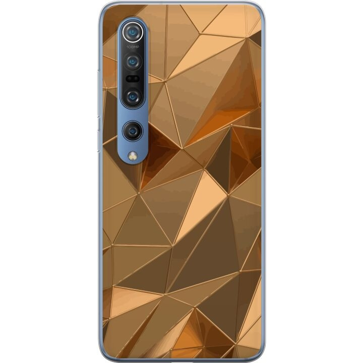 Mobile case for Xiaomi Mi 10 Pro 5G with 3D Gold design in the group SMARTPHONE & TABLETS / Phone cases / Xiaomi at TP E-commerce Nordic AB (A64598)