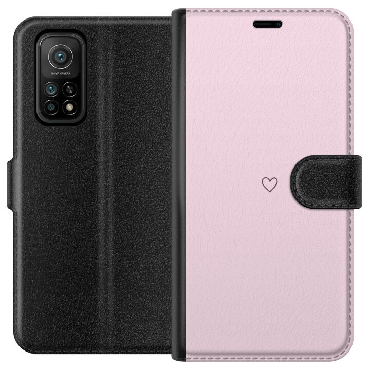 Wallet case for Xiaomi Mi 10T 5G with Heart design in the group SMARTPHONE & TABLETS / Phone cases / Xiaomi at TP E-commerce Nordic AB (A64620)