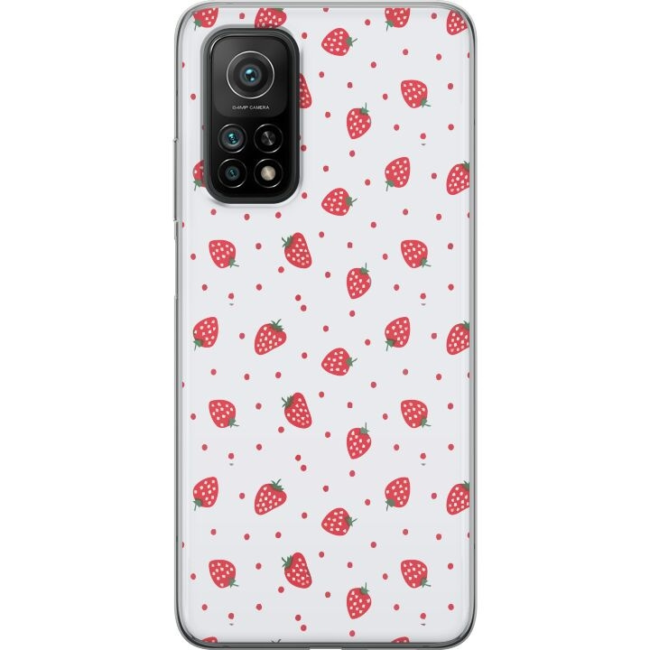 Mobile case for Xiaomi Mi 10T 5G with Strawberries design in the group SMARTPHONE & TABLETS / Phone cases / Xiaomi at TP E-commerce Nordic AB (A64645)