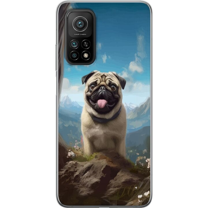 Mobile case for Xiaomi Mi 10T 5G with Happy Dog design in the group SMARTPHONE & TABLETS / Phone cases / Xiaomi at TP E-commerce Nordic AB (A64646)