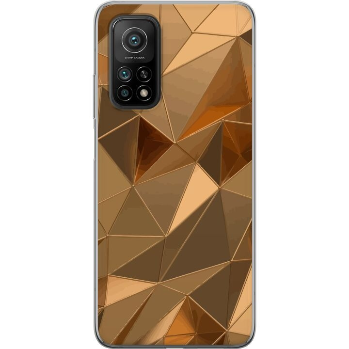 Mobile case for Xiaomi Mi 10T 5G with 3D Gold design in the group SMARTPHONE & TABLETS / Phone cases / Xiaomi at TP E-commerce Nordic AB (A64652)