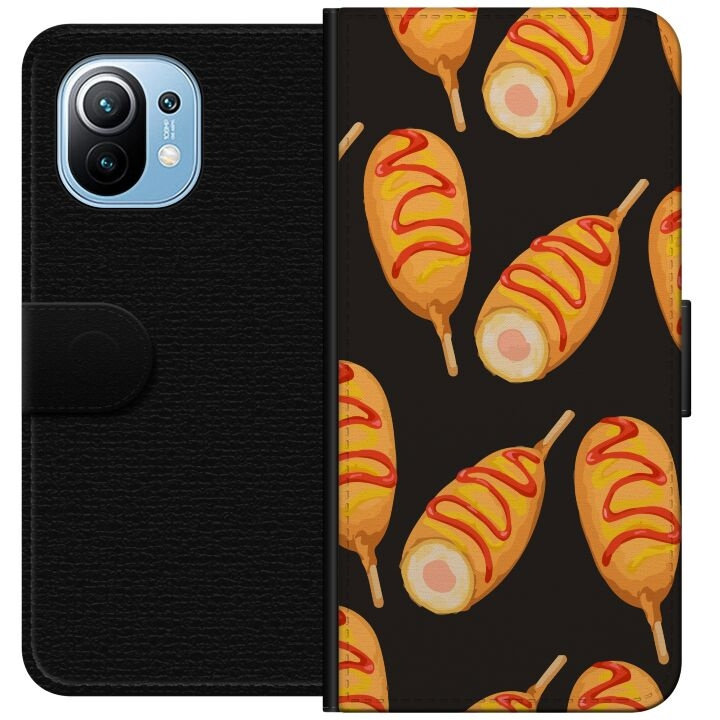 Wallet case for Xiaomi Mi 11 with Chicken drumstick design in the group SMARTPHONE & TABLETS / Phone cases / Xiaomi at TP E-commerce Nordic AB (A64745)