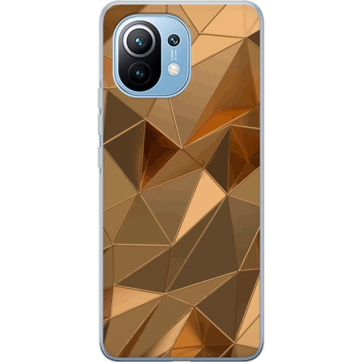 Mobile case for Xiaomi Mi 11 with 3D Gold design in the group SMARTPHONE & TABLETS / Phone cases / Xiaomi at TP E-commerce Nordic AB (A64787)