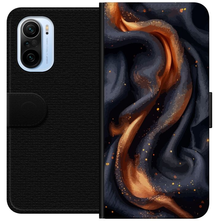 Wallet case for Xiaomi Mi 11i with Fiery silk design in the group SMARTPHONE & TABLETS / Phone cases / Xiaomi at TP E-commerce Nordic AB (A64791)