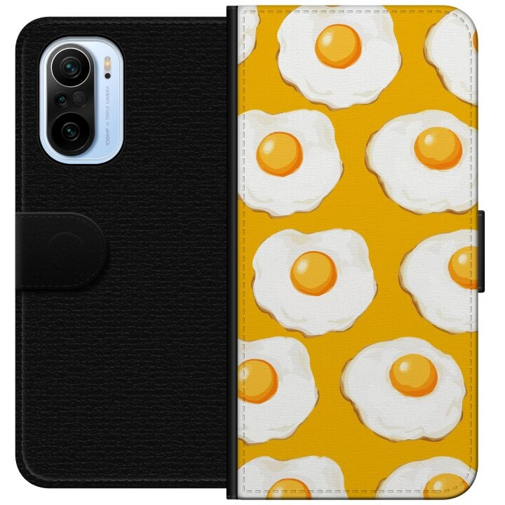 Wallet case for Xiaomi Mi 11i with Fried egg design in the group SMARTPHONE & TABLETS / Phone cases / Xiaomi at TP E-commerce Nordic AB (A64792)