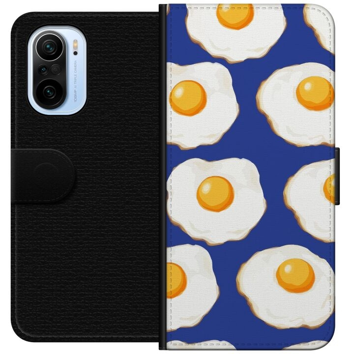 Wallet case for Xiaomi Mi 11i with Fried eggs design in the group SMARTPHONE & TABLETS / Phone cases / Xiaomi at TP E-commerce Nordic AB (A64796)