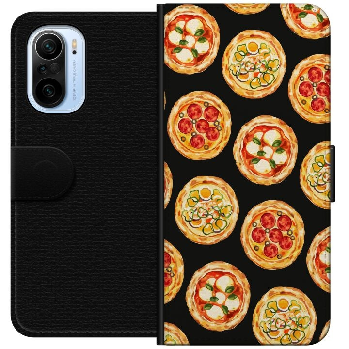 Wallet case for Xiaomi Mi 11i with Pizza design in the group SMARTPHONE & TABLETS / Phone cases / Xiaomi at TP E-commerce Nordic AB (A64803)