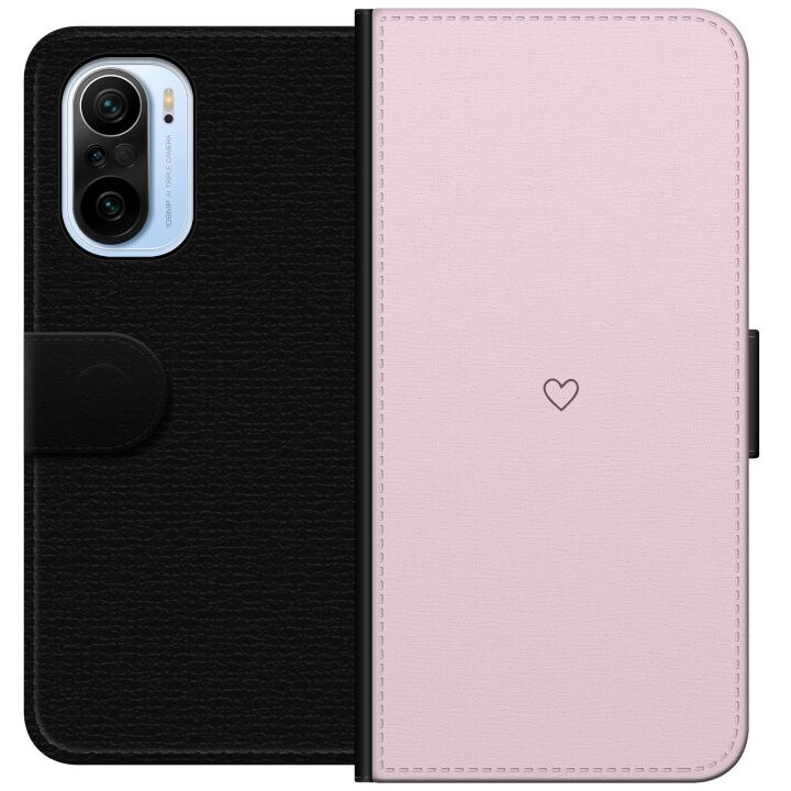 Wallet case for Xiaomi Mi 11i with Heart design in the group SMARTPHONE & TABLETS / Phone cases / Xiaomi at TP E-commerce Nordic AB (A64809)