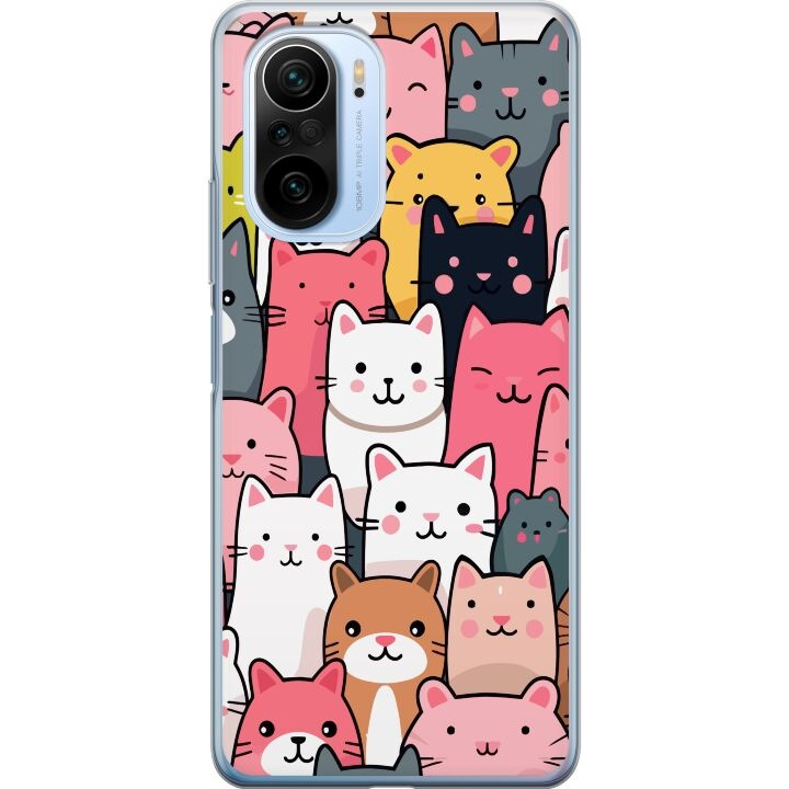 Mobile case for Xiaomi Mi 11i with Cat pattern design in the group SMARTPHONE & TABLETS / Phone cases / Xiaomi at TP E-commerce Nordic AB (A64825)