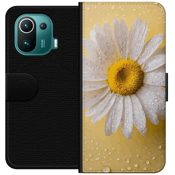 Wallet case for Xiaomi Mi 11 Pro with Porslinsblomma design in the group SMARTPHONE & TABLETS / Phone cases / Xiaomi at TP E-commerce Nordic AB (A64898)