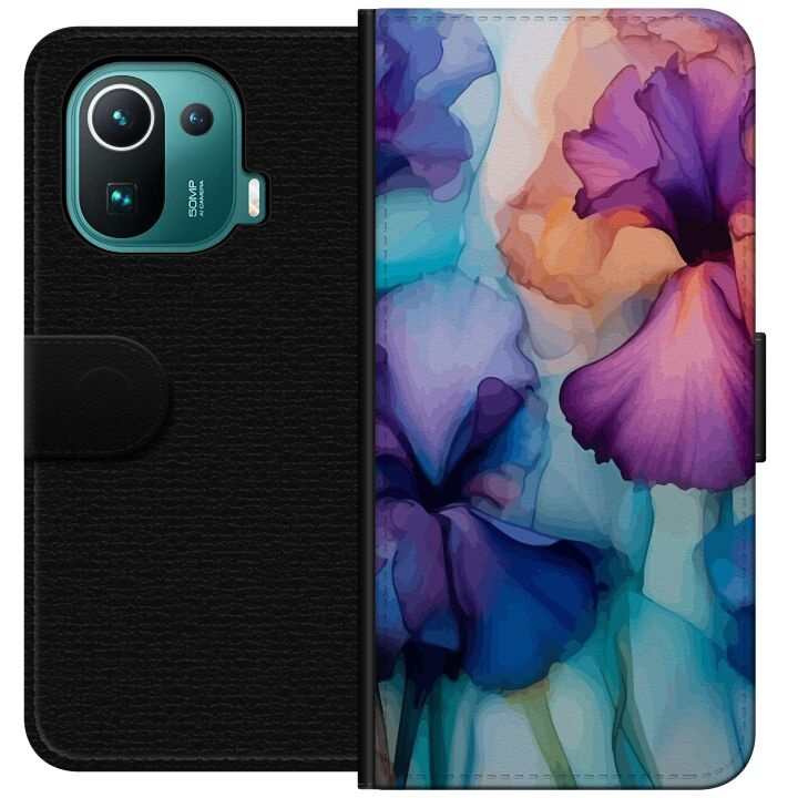 Wallet case for Xiaomi Mi 11 Pro with Magical flowers design in the group SMARTPHONE & TABLETS / Phone cases / Xiaomi at TP E-commerce Nordic AB (A64901)