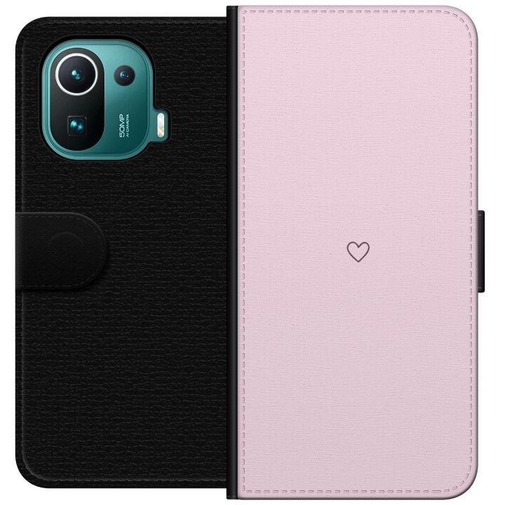 Wallet case for Xiaomi Mi 11 Pro with Heart design in the group SMARTPHONE & TABLETS / Phone cases / Xiaomi at TP E-commerce Nordic AB (A64917)