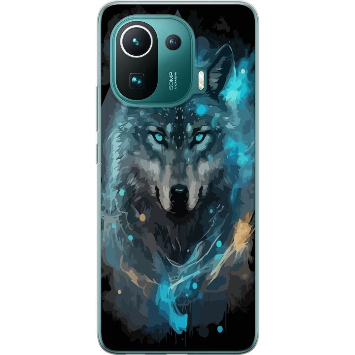 Mobile case for Xiaomi Mi 11 Pro with Wolf design in the group SMARTPHONE & TABLETS / Phone cases / Xiaomi at TP E-commerce Nordic AB (A64930)