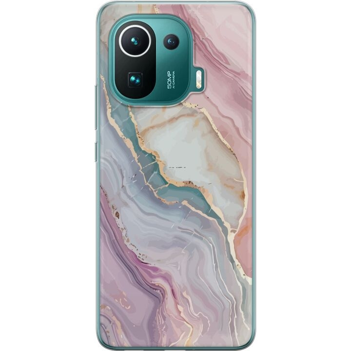 Mobile case for Xiaomi Mi 11 Pro with Marble design in the group SMARTPHONE & TABLETS / Phone cases / Xiaomi at TP E-commerce Nordic AB (A64947)