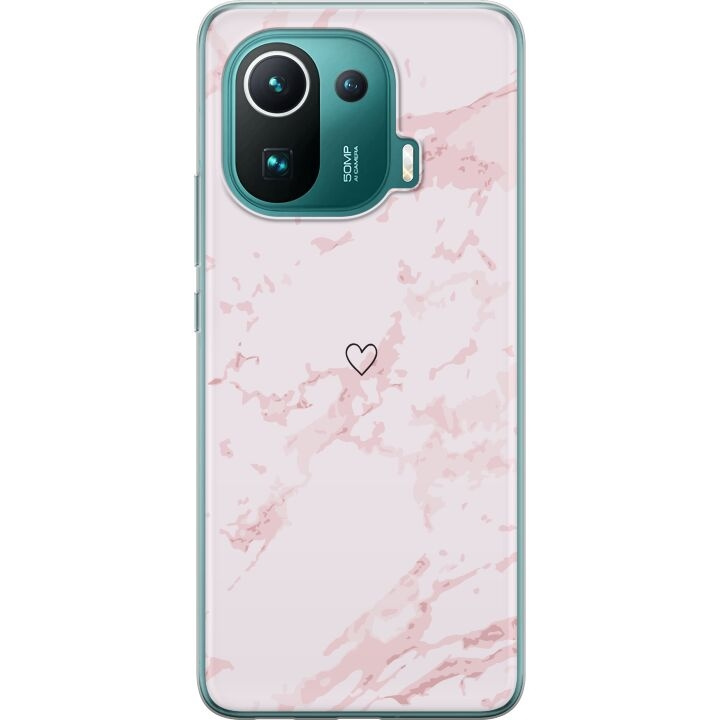 Mobile case for Xiaomi Mi 11 Pro with Pink Heart design in the group SMARTPHONE & TABLETS / Phone cases / Xiaomi at TP E-commerce Nordic AB (A64948)