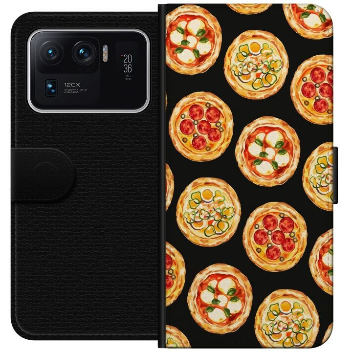 Wallet case for Xiaomi Mi 11 Ultra with Pizza design in the group SMARTPHONE & TABLETS / Phone cases / Xiaomi at TP E-commerce Nordic AB (A64965)