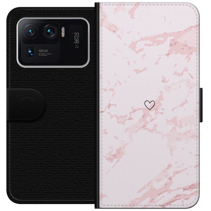 Wallet case for Xiaomi Mi 11 Ultra with Pink Heart design in the group SMARTPHONE & TABLETS / Phone cases / Xiaomi at TP E-commerce Nordic AB (A64975)