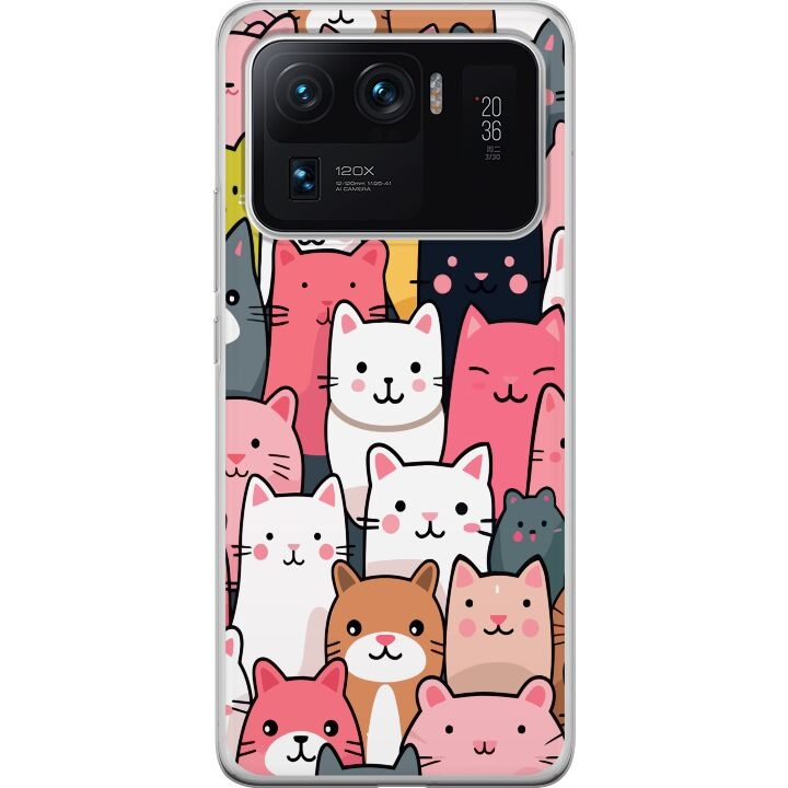 Mobile case for Xiaomi Mi 11 Ultra with Cat pattern design in the group SMARTPHONE & TABLETS / Phone cases / Xiaomi at TP E-commerce Nordic AB (A64987)