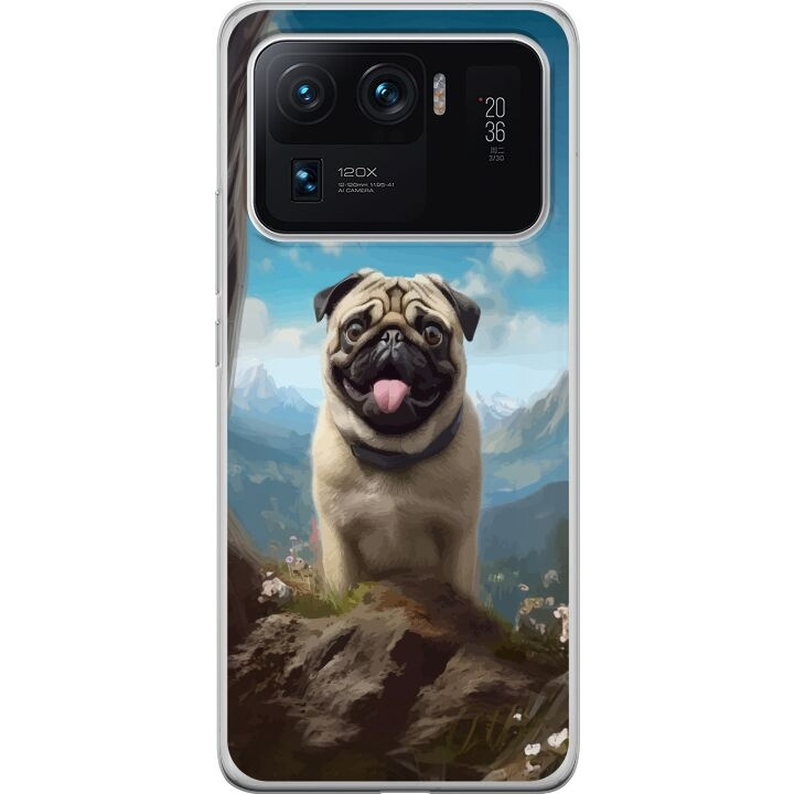 Mobile case for Xiaomi Mi 11 Ultra with Happy Dog design in the group SMARTPHONE & TABLETS / Phone cases / Xiaomi at TP E-commerce Nordic AB (A64997)