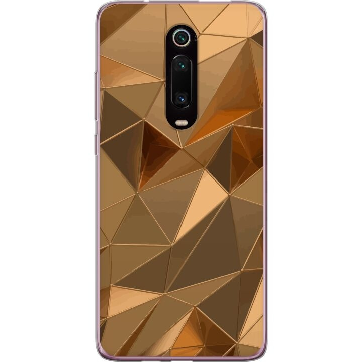 Mobile case for Xiaomi Mi 9T Pro with 3D Gold design in the group SMARTPHONE & TABLETS / Phone cases / Xiaomi at TP E-commerce Nordic AB (A65030)