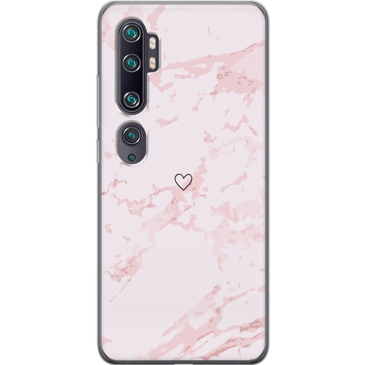 Mobile case for Xiaomi Mi Note 10 with Pink Heart design in the group SMARTPHONE & TABLETS / Phone cases / Xiaomi at TP E-commerce Nordic AB (A65056)