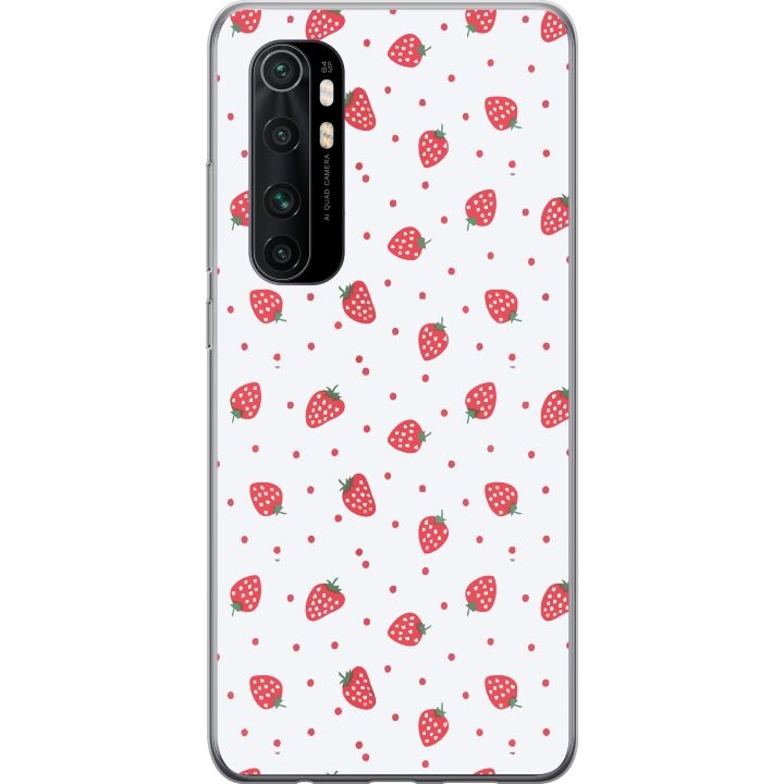 Mobile case for Xiaomi Mi Note 10 Lite with Strawberries design in the group SMARTPHONE & TABLETS / Phone cases / Xiaomi at TP E-commerce Nordic AB (A65077)