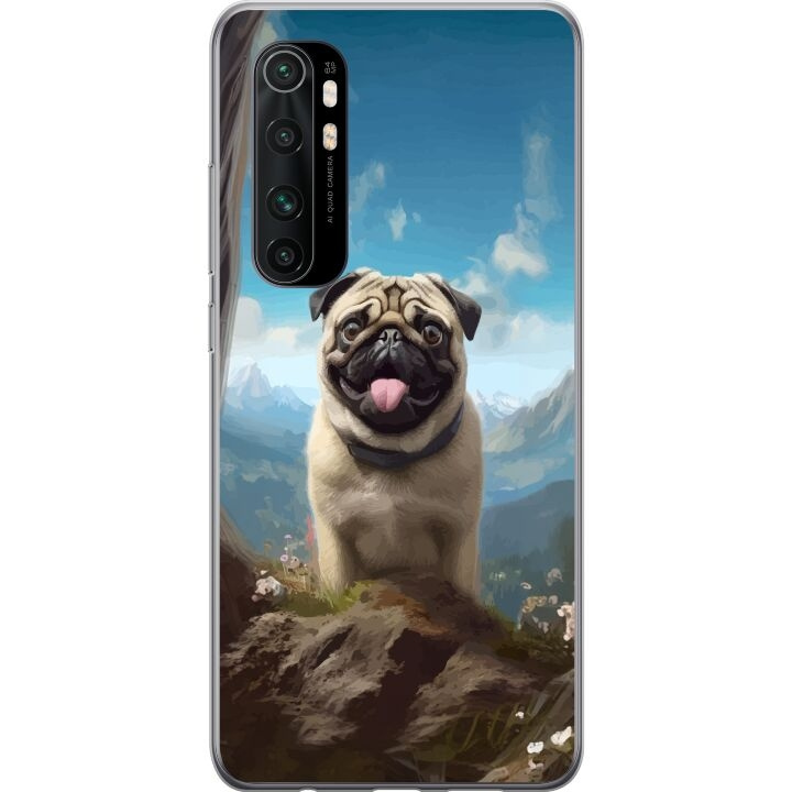 Mobile case for Xiaomi Mi Note 10 Lite with Happy Dog design in the group SMARTPHONE & TABLETS / Phone cases / Xiaomi at TP E-commerce Nordic AB (A65078)