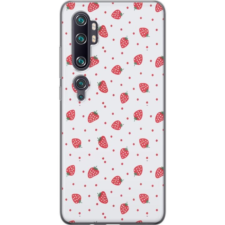 Mobile case for Xiaomi Mi Note 10 Pro with Strawberries design in the group SMARTPHONE & TABLETS / Phone cases / Xiaomi at TP E-commerce Nordic AB (A65104)