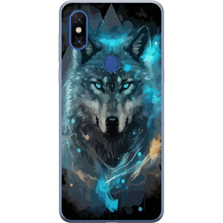 Mobile case for Xiaomi Mi Mix 3 with Wolf design in the group SMARTPHONE & TABLETS / Phone cases / Xiaomi at TP E-commerce Nordic AB (A65119)