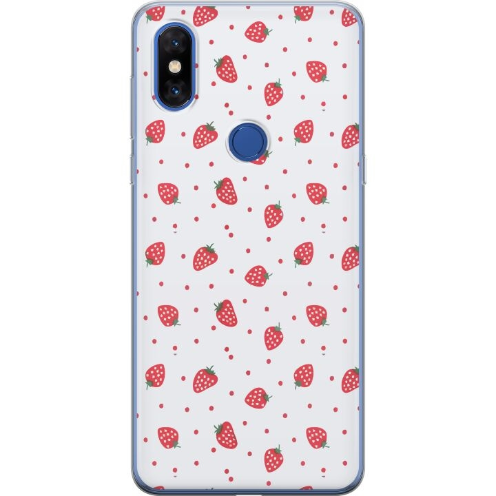 Mobile case for Xiaomi Mi Mix 3 with Strawberries design in the group SMARTPHONE & TABLETS / Phone cases / Xiaomi at TP E-commerce Nordic AB (A65131)