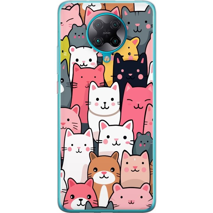 Mobile case for Xiaomi Poco F2 Pro with Cat pattern design in the group SMARTPHONE & TABLETS / Phone cases / Xiaomi at TP E-commerce Nordic AB (A65203)