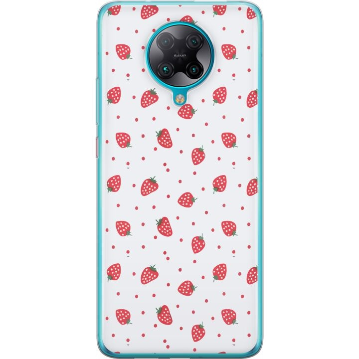 Mobile case for Xiaomi Poco F2 Pro with Strawberries design in the group SMARTPHONE & TABLETS / Phone cases / Xiaomi at TP E-commerce Nordic AB (A65212)