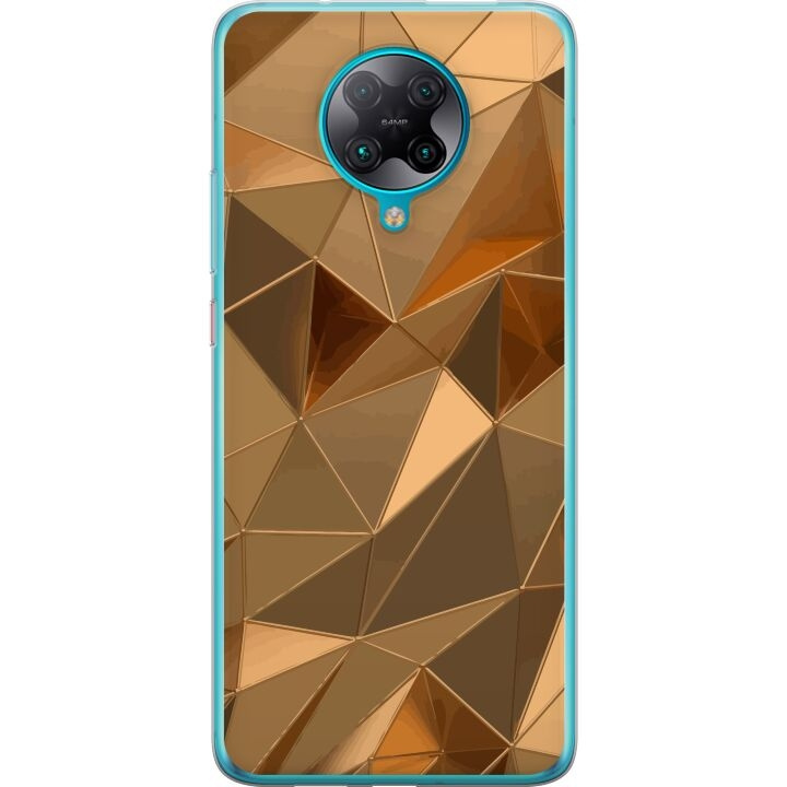 Mobile case for Xiaomi Poco F2 Pro with 3D Gold design in the group SMARTPHONE & TABLETS / Phone cases / Xiaomi at TP E-commerce Nordic AB (A65219)