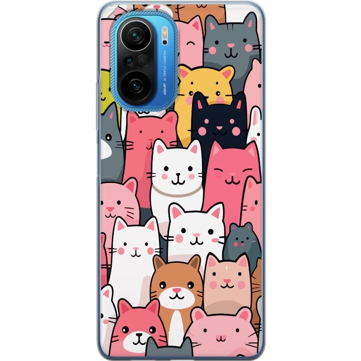 Mobile case for Xiaomi Poco F3 with Cat pattern design in the group SMARTPHONE & TABLETS / Phone cases / Xiaomi at TP E-commerce Nordic AB (A65230)