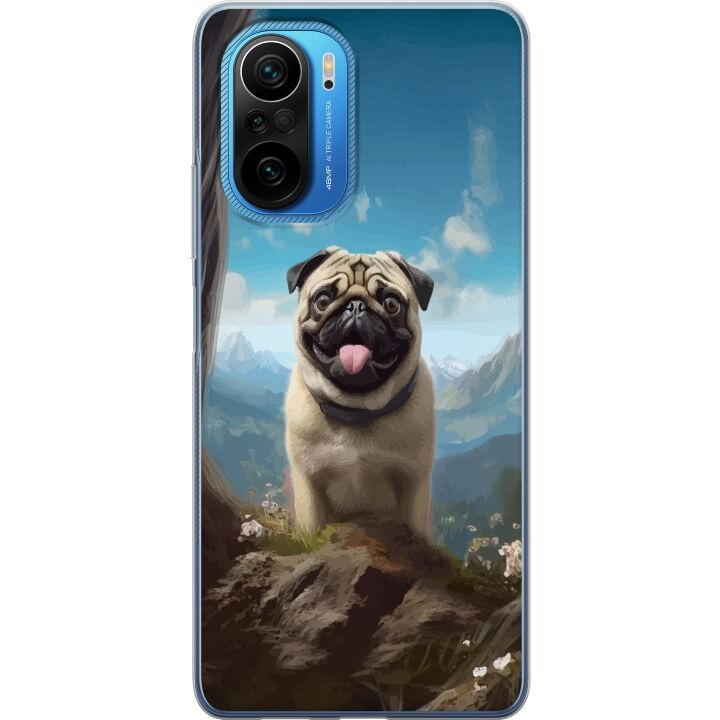 Mobile case for Xiaomi Poco F3 with Happy Dog design in the group SMARTPHONE & TABLETS / Phone cases / Xiaomi at TP E-commerce Nordic AB (A65240)