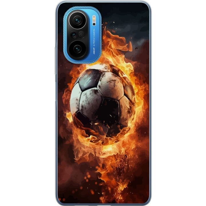 Mobile case for Xiaomi Poco F3 with Football design in the group SMARTPHONE & TABLETS / Phone cases / Xiaomi at TP E-commerce Nordic AB (A65243)