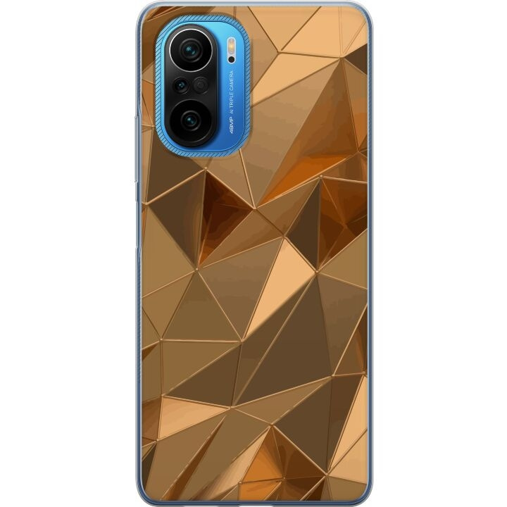 Mobile case for Xiaomi Poco F3 with 3D Gold design in the group SMARTPHONE & TABLETS / Phone cases / Xiaomi at TP E-commerce Nordic AB (A65246)