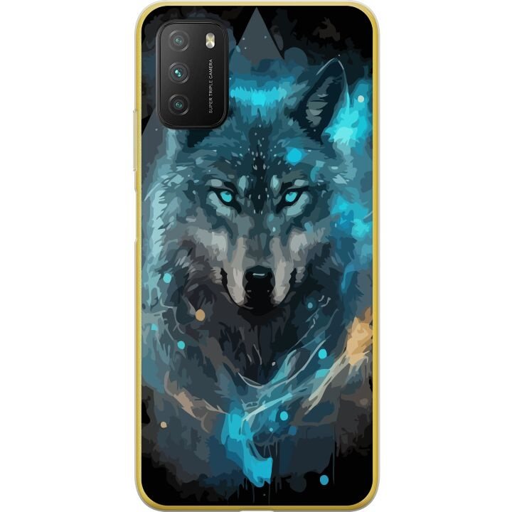 Mobile case for Xiaomi Poco M3 with Wolf design in the group SMARTPHONE & TABLETS / Phone cases / Xiaomi at TP E-commerce Nordic AB (A65308)