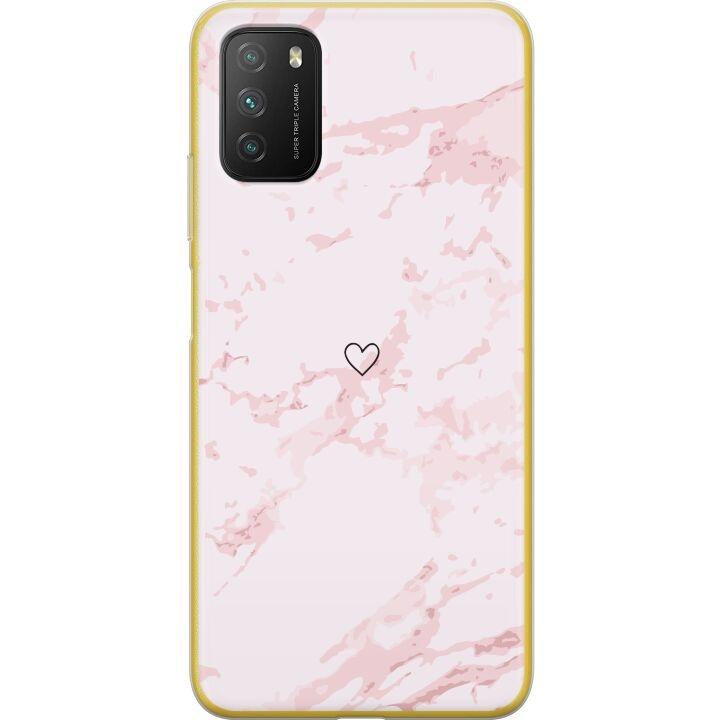 Mobile case for Xiaomi Poco M3 with Pink Heart design in the group SMARTPHONE & TABLETS / Phone cases / Xiaomi at TP E-commerce Nordic AB (A65326)