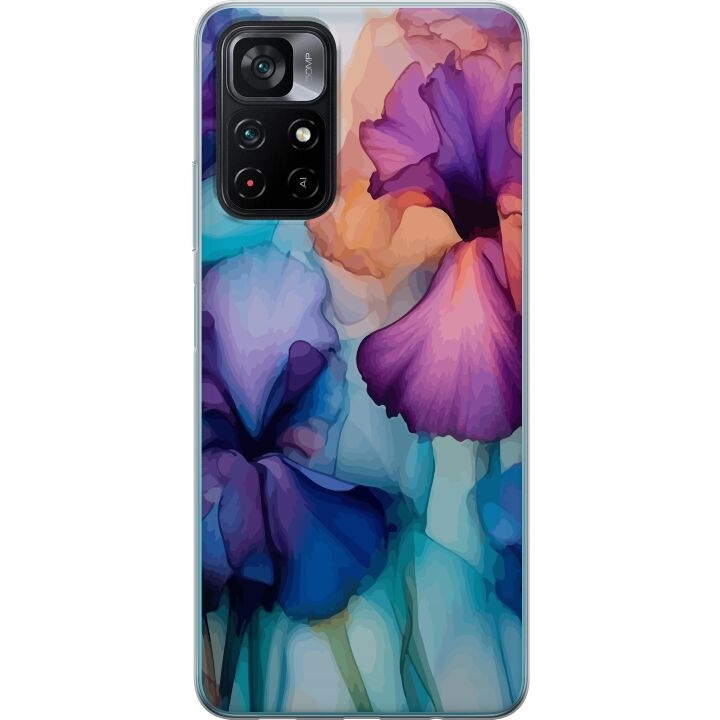 Mobile case for Xiaomi Poco M4 Pro 5G with Magical flowers design in the group SMARTPHONE & TABLETS / Phone cases / Xiaomi at TP E-commerce Nordic AB (A65333)