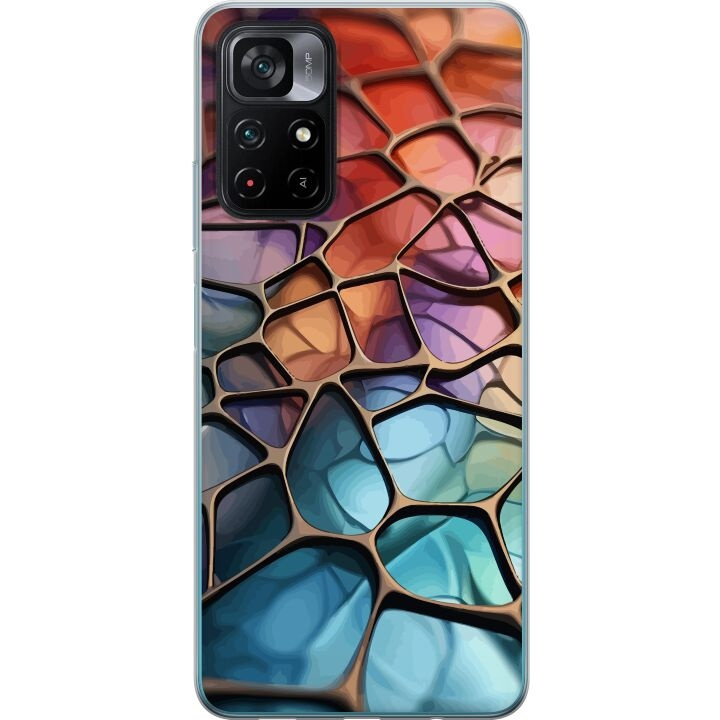 Mobile case for Xiaomi Poco M4 Pro 5G with Metallic pattern design in the group SMARTPHONE & TABLETS / Phone cases / Xiaomi at TP E-commerce Nordic AB (A65340)