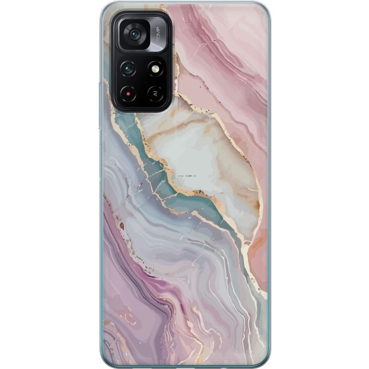 Mobile case for Xiaomi Poco M4 Pro 5G with Marble design in the group SMARTPHONE & TABLETS / Phone cases / Xiaomi at TP E-commerce Nordic AB (A65352)