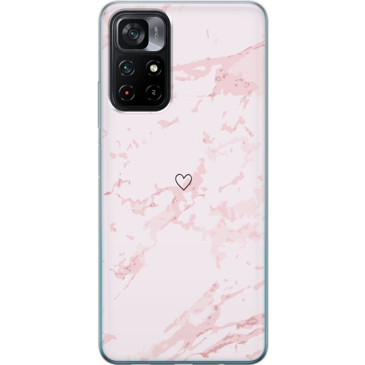 Mobile case for Xiaomi Poco M4 Pro 5G with Pink Heart design in the group SMARTPHONE & TABLETS / Phone cases / Xiaomi at TP E-commerce Nordic AB (A65353)