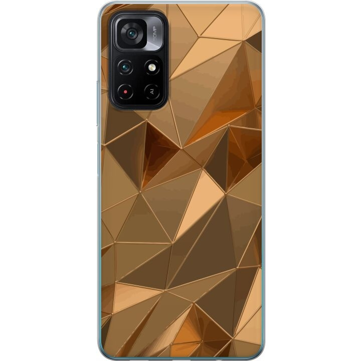 Mobile case for Xiaomi Poco M4 Pro 5G with 3D Gold design in the group SMARTPHONE & TABLETS / Phone cases / Xiaomi at TP E-commerce Nordic AB (A65354)