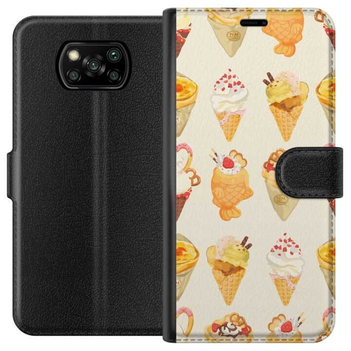 Wallet case for Xiaomi Poco X3 NFC with Glassy design in the group SMARTPHONE & TABLETS / Phone cases / Xiaomi at TP E-commerce Nordic AB (A65368)