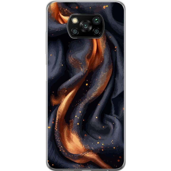 Mobile case for Xiaomi Poco X3 NFC with Fiery silk design in the group SMARTPHONE & TABLETS / Phone cases / Xiaomi at TP E-commerce Nordic AB (A65385)