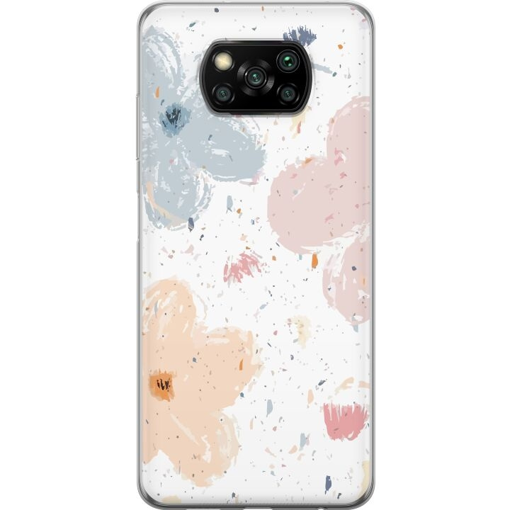 Mobile case for Xiaomi Poco X3 NFC with Flowers design in the group SMARTPHONE & TABLETS / Phone cases / Xiaomi at TP E-commerce Nordic AB (A65396)