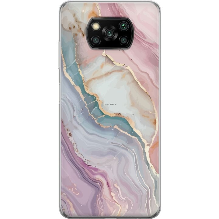 Mobile case for Xiaomi Poco X3 NFC with Marble design in the group SMARTPHONE & TABLETS / Phone cases / Xiaomi at TP E-commerce Nordic AB (A65406)