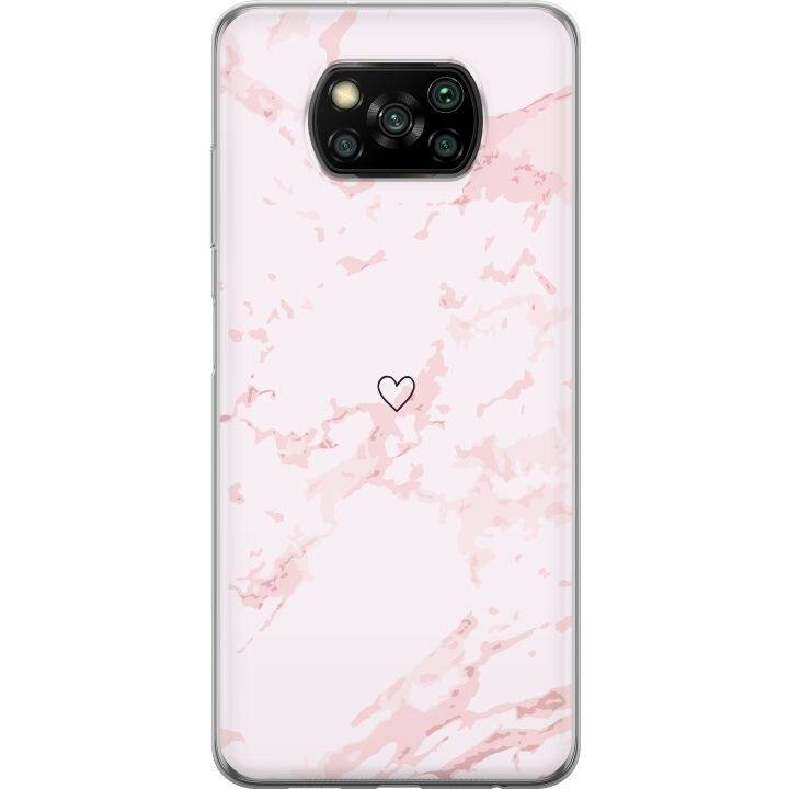 Mobile case for Xiaomi Poco X3 NFC with Pink Heart design in the group SMARTPHONE & TABLETS / Phone cases / Xiaomi at TP E-commerce Nordic AB (A65407)