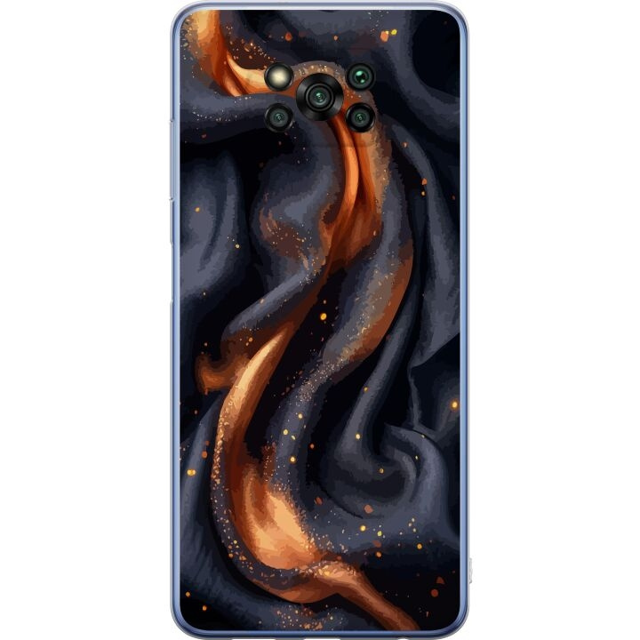 Mobile case for Xiaomi Poco X3 Pro with Fiery silk design in the group SMARTPHONE & TABLETS / Phone cases / Xiaomi at TP E-commerce Nordic AB (A65412)